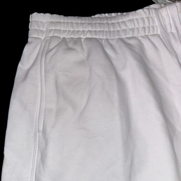 ADIDAS Shorts Mens White Q2 French Terry Fleece - Picture 2 of 7